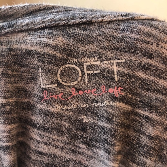 LOFT basic gray heather tee - Picture 4 of 4